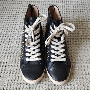 Frye Kira Black High-Top Sneakers